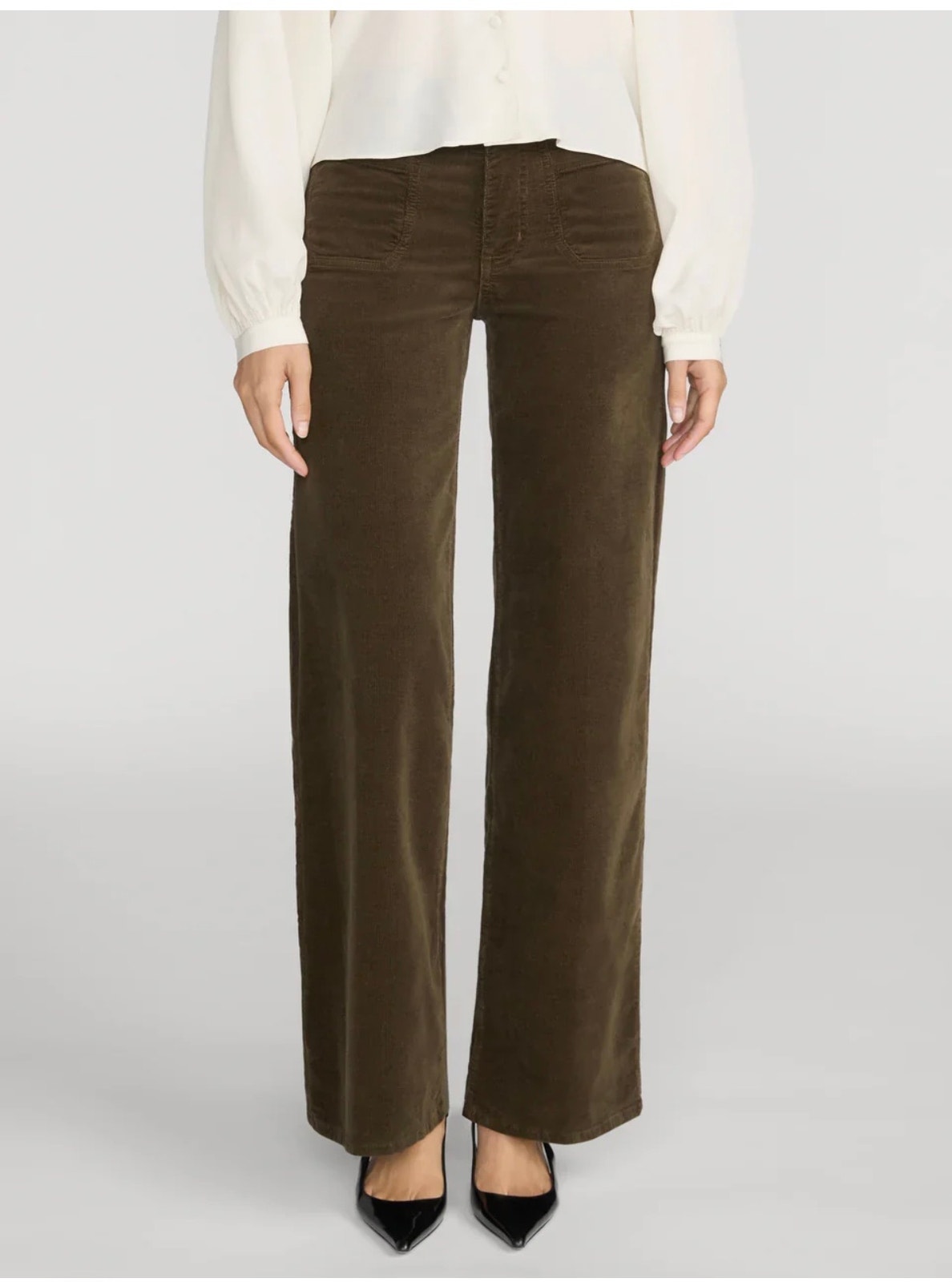 Frame Le Slim Palazzo Modernist Pocket Corduroy Pant